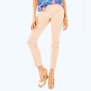 Lilly Pulitzer 29" Kelly Textured Ankle Length Skinny Pant